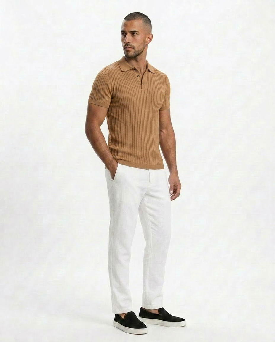 De Contour Slim Fit Polo