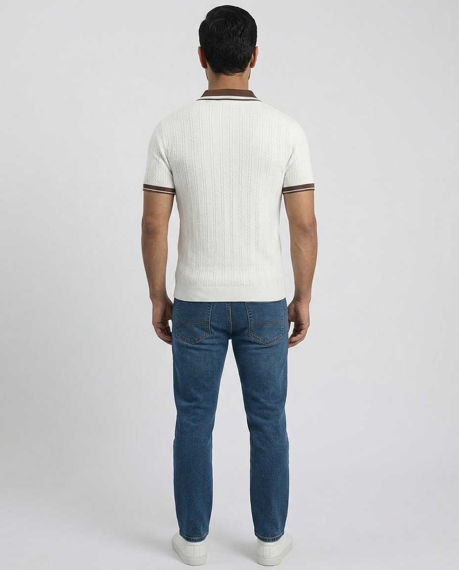 De Heritage Gebreide Polo