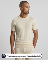 Het Riviera Gebreide T-shirt