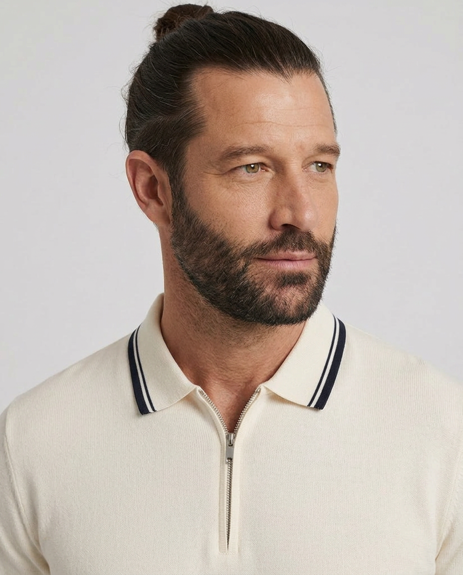 De Signature Zip Polo