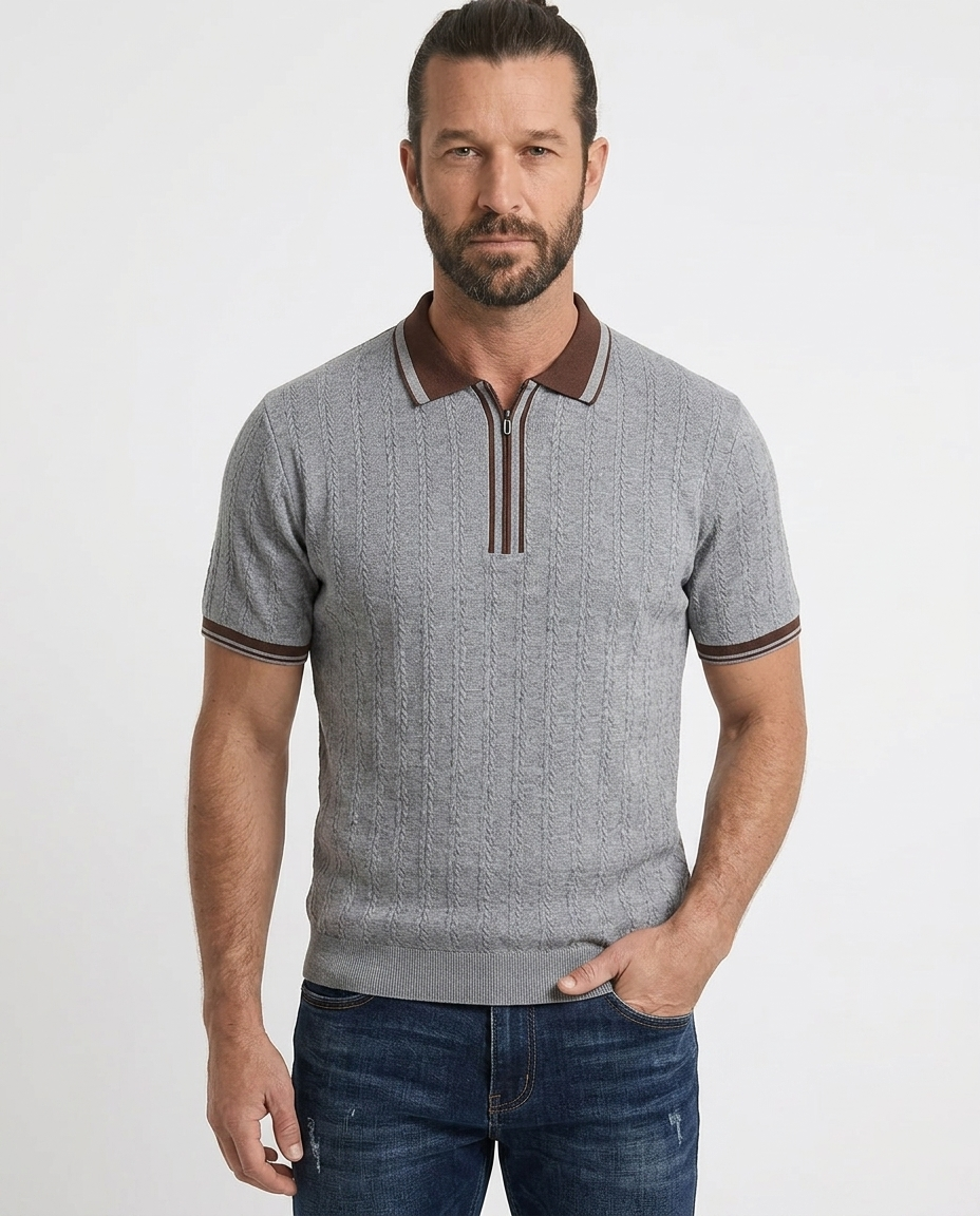 De Heritage Gebreide Polo